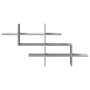 Regal aus Holzwerkstoff in Grau-Betonoptik, 124,5x18x60,5 cm. von , Regale und Regale - Ref: Foro24-853266, Preis: 36,38 €, R...