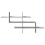 Regal aus Holzwerkstoff in Grau-Betonoptik, 124,5x18x60,5 cm. von , Regale und Regale - Ref: Foro24-853266, Preis: 35,78 €, R...