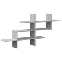 Estante pared madera ingeniería gris hormigón 124,5x18x60,5 cm by , Shelves and shelves - Ref: Foro24-853266, Price: 33,95 €,...