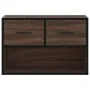 Mueble TV madera ingeniería y metal marrón roble 60x31x39,5 cm de , Muebles TV - Ref: Foro24-848913, Precio: 42,93 €, Descuen...