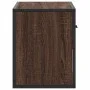 TV-Möbel aus Ingenieurholz und Metall in Eichenbraun, 60x31x39,5 cm. von , TV-Möbel - Ref: Foro24-848913, Preis: 42,93 €, Rab...