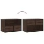TV-Möbel aus Ingenieurholz und Metall in Eichenbraun, 60x31x39,5 cm. von , TV-Möbel - Ref: Foro24-848913, Preis: 42,93 €, Rab...