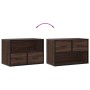 TV-Möbel aus Ingenieurholz und Metall in Eichenbraun, 60x31x39,5 cm. von , TV-Möbel - Ref: Foro24-848913, Preis: 52,86 €, Rab...