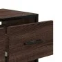 TV-Möbel aus Ingenieurholz und Metall in Eichenbraun, 60x31x39,5 cm. von , TV-Möbel - Ref: Foro24-848913, Preis: 42,93 €, Rab...