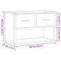 TV-Möbel aus Ingenieurholz und Metall in Eichenbraun, 60x31x39,5 cm. von , TV-Möbel - Ref: Foro24-848913, Preis: 42,93 €, Rab...