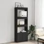 Schwarzer Hochschrank aus Spanplatte 63x33x180 cm von , Bücherregale und Regale - Ref: Foro24-3309601, Preis: 92,32 €, Rabatt: %