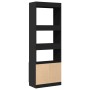 Schwarzer Hochschrank aus Spanplatte 63x33x180 cm von , Bücherregale und Regale - Ref: Foro24-3309601, Preis: 93,42 €, Rabatt: %
