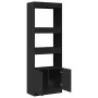 Schwarzer Hochschrank aus Spanplatte 63x33x180 cm von , Bücherregale und Regale - Ref: Foro24-3309601, Preis: 92,32 €, Rabatt: %