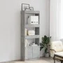 Aparador alto madera de ingeniería gris hormigón 63x33x180 cm de , Librerías y estanterías - Ref: Foro24-3309603, Precio: 89,...