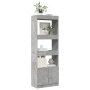 Aparador alto madera de ingeniería gris hormigón 63x33x180 cm by , Bookcases and shelves - Ref: Foro24-3309603, Price: 90,83 ...