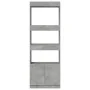 Aparador alto madera de ingeniería gris hormigón 63x33x180 cm de , Librerías y estanterías - Ref: Foro24-3309603, Precio: 89,...