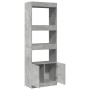 Hoher Schrank aus grauem Beton-Ingenieurholz 63x33x180 cm von , Bücherregale und Regale - Ref: Foro24-3309603, Preis: 90,83 €...