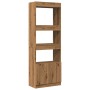 Handgefertigter hoher Schrank aus Eichen-Ingenieurholz, 63x33x180 cm. von , Bücherregale und Regale - Ref: Foro24-3309608, Pr...