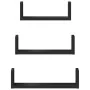 Estante de pared 3 unidades madera de ingeniería negro de , Estantes y estanterías - Ref: Foro24-853309, Precio: 19,20 €, Des...