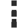 Estante de pared 3 unidades madera de ingeniería negro de , Estantes y estanterías - Ref: Foro24-853309, Precio: 19,20 €, Des...