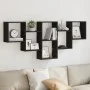 Estantería de pared madera de ingeniería negra 159x18x66 cm de , Estantes y estanterías - Ref: Foro24-853300, Precio: 51,58 €...