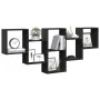 Estantería de pared madera de ingeniería negra 159x18x66 cm de , Estantes y estanterías - Ref: Foro24-853300, Precio: 51,58 €...