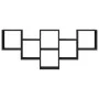 Estantería de pared madera de ingeniería negra 159x18x66 cm de , Estantes y estanterías - Ref: Foro24-853300, Precio: 51,58 €...