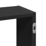 Estantería de pared madera de ingeniería negra 159x18x66 cm de , Estantes y estanterías - Ref: Foro24-853300, Precio: 51,58 €...
