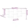 Estantería de pared madera de ingeniería negra 159x18x66 cm de , Estantes y estanterías - Ref: Foro24-853300, Precio: 51,58 €...