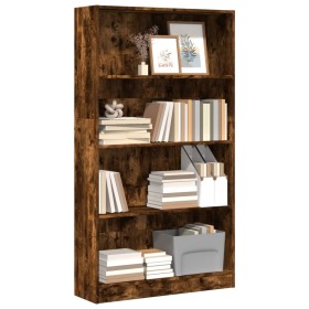 Estantería madera de ingeniería roble ahumado 80x24x143 cm von , Bücherregale und Regale - Ref: Foro24-857848, Preis: 56,82 €...