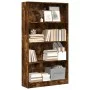 Estantería madera de ingeniería roble ahumado 80x24x143 cm de , Librerías y estanterías - Ref: Foro24-857848, Precio: 61,09 €...
