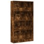 Estantería madera de ingeniería roble ahumado 80x24x143 cm by , Bookcases and shelves - Ref: Foro24-857848, Price: 56,82 €, D...