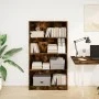 Estantería madera de ingeniería roble ahumado 80x24x143 cm de , Librerías y estanterías - Ref: Foro24-857848, Precio: 61,09 €...