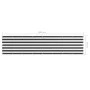 Balcony awning anthracite gray and white oxford fabric 90x400 cm by vidaXL, Umbrellas - Ref: Foro24-134881, Price: 15,98 €, D...