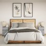 Mesitas de noche luces LED 2 uds madera ingeniería gris Sonoma by , Nightstands - Ref: Foro24-852009, Price: 92,15 €, Discoun...