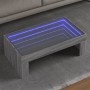 Mesa de centro con Infinity LED gris Sonoma 90x50x30 cm by , Coffee table - Ref: Foro24-847621, Price: 108,71 €, Discount: %