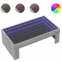 Mesa de centro con Infinity LED gris Sonoma 90x50x30 cm von , Couchtisch - Ref: Foro24-847621, Preis: 107,16 €, Rabatt: %