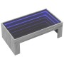 Mesa de centro con Infinity LED gris Sonoma 90x50x30 cm by , Coffee table - Ref: Foro24-847621, Price: 108,71 €, Discount: %