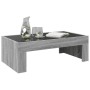 Mesa de centro con Infinity LED gris Sonoma 90x50x30 cm by , Coffee table - Ref: Foro24-847621, Price: 108,71 €, Discount: %