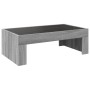 Mesa de centro con Infinity LED gris Sonoma 90x50x30 cm by , Coffee table - Ref: Foro24-847621, Price: 108,71 €, Discount: %