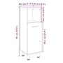 Armario de baño madera ingeniería roble Sonoma 30,5x30x95 cm de , Muebles de baño - Ref: Foro24-849630, Precio: 47,95 €, Desc...