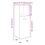 Armario de baño madera ingeniería roble Sonoma 30,5x30x95 cm von , Badezimmermöbel - Ref: Foro24-849630, Preis: 49,33 €, Raba...