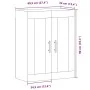 Armario de pared madera ingeniería roble artisian 69,5x34x90 cm von , Sideboards - Ref: Foro24-857313, Preis: 80,73 €, Rabatt: %