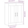 Armario de pared madera ingeniería roble artisian 69,5x34x90 cm von , Sideboards - Ref: Foro24-857313, Preis: 80,73 €, Rabatt: %