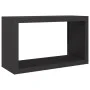 Schwarzer Stahlholzständer 100x40x60 cm von , Brennholztaschen und -halter - Ref: Foro24-850982, Preis: 112,13 €, Rabatt: %