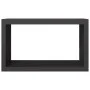 Schwarzer Stahlholzständer 100x40x60 cm von , Brennholztaschen und -halter - Ref: Foro24-850982, Preis: 112,13 €, Rabatt: %