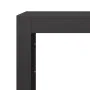 Schwarzer Stahlholzständer 100x40x60 cm von , Brennholztaschen und -halter - Ref: Foro24-850982, Preis: 112,13 €, Rabatt: %