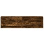Mueble de TV de pared con luces LED roble ahumado 140x31x38 cm de , Muebles TV - Ref: Foro24-852373, Precio: 99,69 €, Descuen...