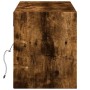 Mueble de TV de pared con luces LED roble ahumado 140x31x38 cm de , Muebles TV - Ref: Foro24-852373, Precio: 99,69 €, Descuen...