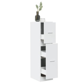 Engineered wood white medicine cabinet 30x41x118 cm by , Lockers and storage cabinets - Ref: Foro24-855160, Price: 88,57 €, D...