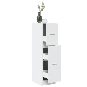 Medizinschrank aus weißem Ingenieurholz 30x41x118 cm von , Schließfächer und Lagerschränke - Ref: Foro24-855160, Preis: 95,65...