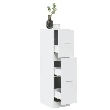 Engineered wood white medicine cabinet 30x41x118 cm by , Lockers and storage cabinets - Ref: Foro24-855160, Price: 97,31 €, D...