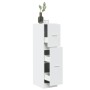 Engineered wood white medicine cabinet 30x41x118 cm by , Lockers and storage cabinets - Ref: Foro24-855160, Price: 88,57 €, D...
