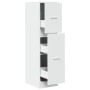 Engineered wood white medicine cabinet 30x41x118 cm by , Lockers and storage cabinets - Ref: Foro24-855160, Price: 88,57 €, D...
