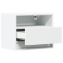 Mesita de noche de pared con luces LED blanco de , Mesitas de noche - Ref: Foro24-852061, Precio: 34,07 €, Descuento: %